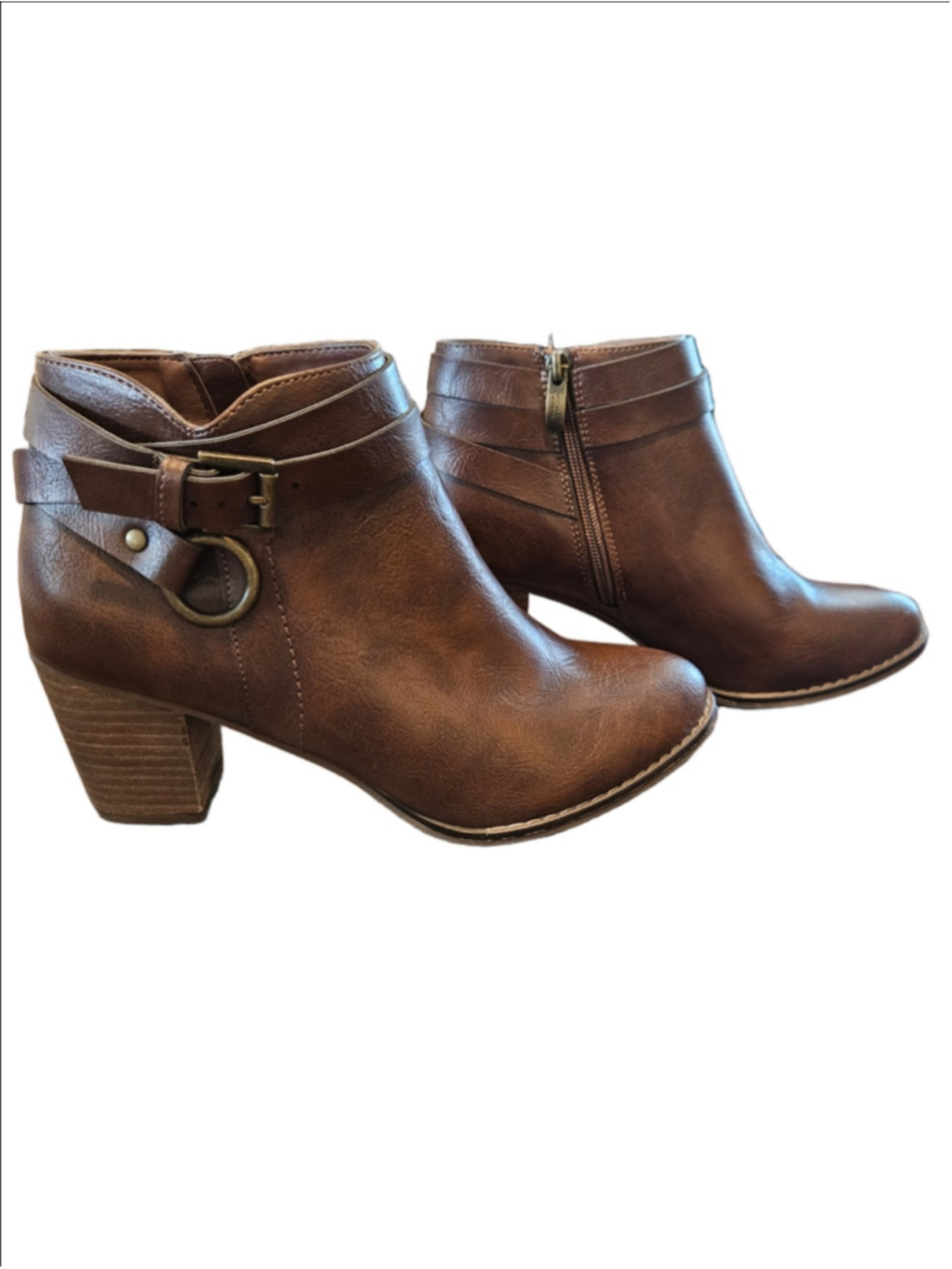 Women's Michael By Michael Shannon Brown Ankle Boots Size 9